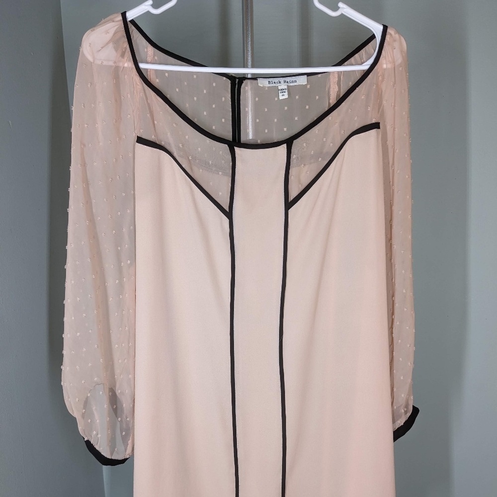 Black Rainn Blouse high low style